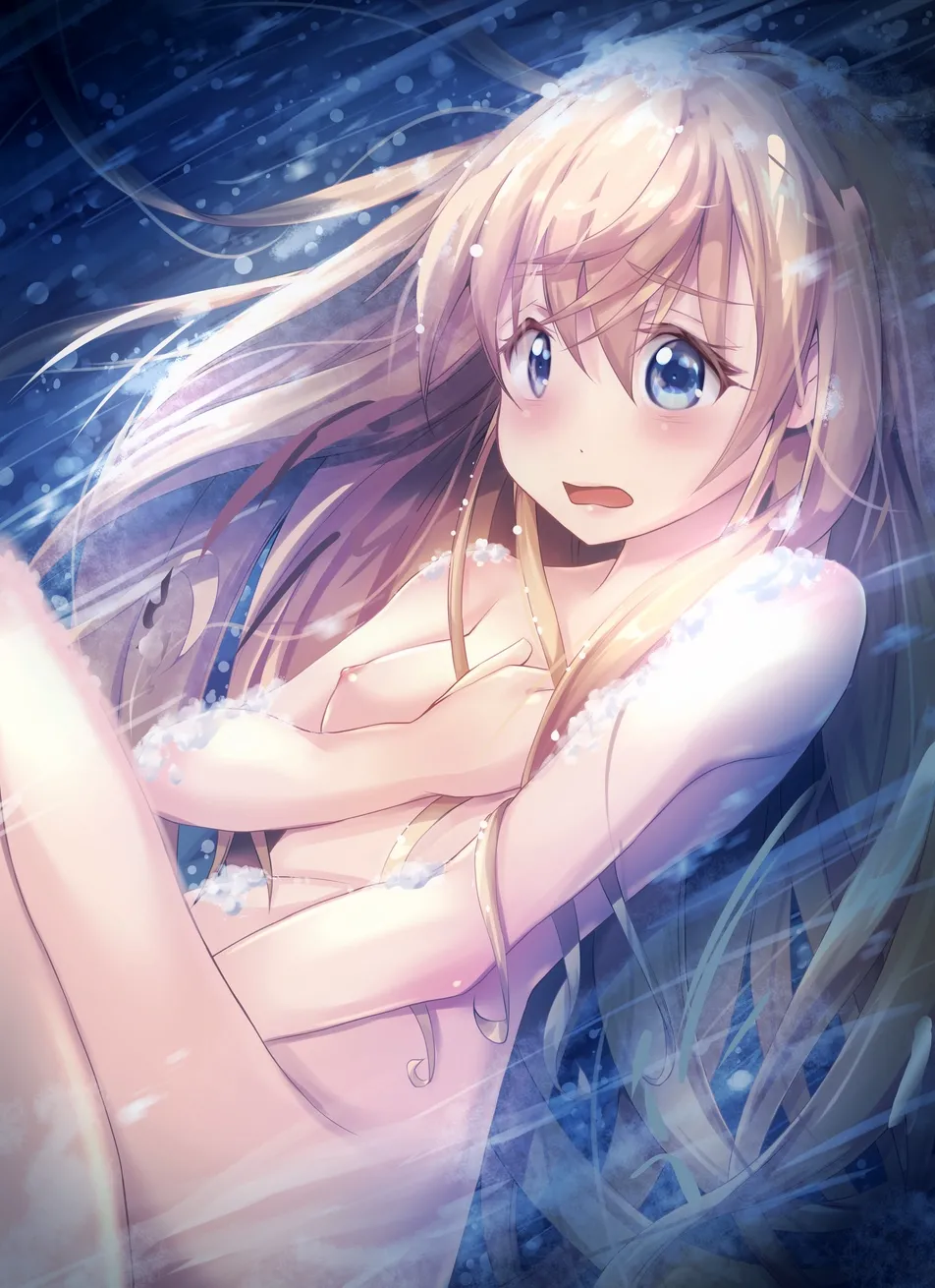 背景無し全裸虹ヌード４