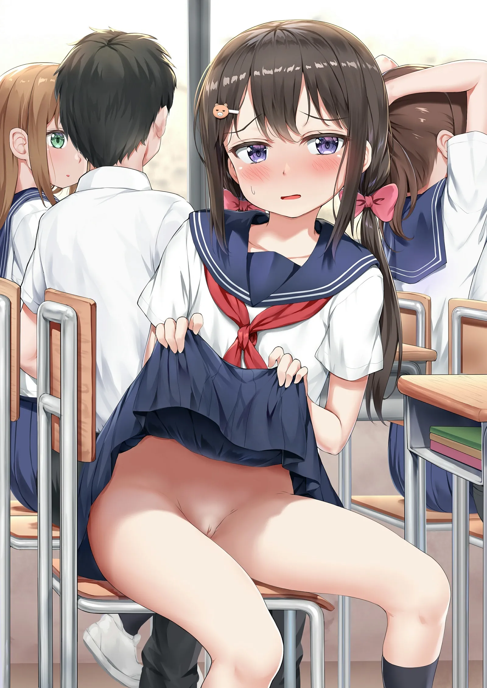虹JKはノーパン女子