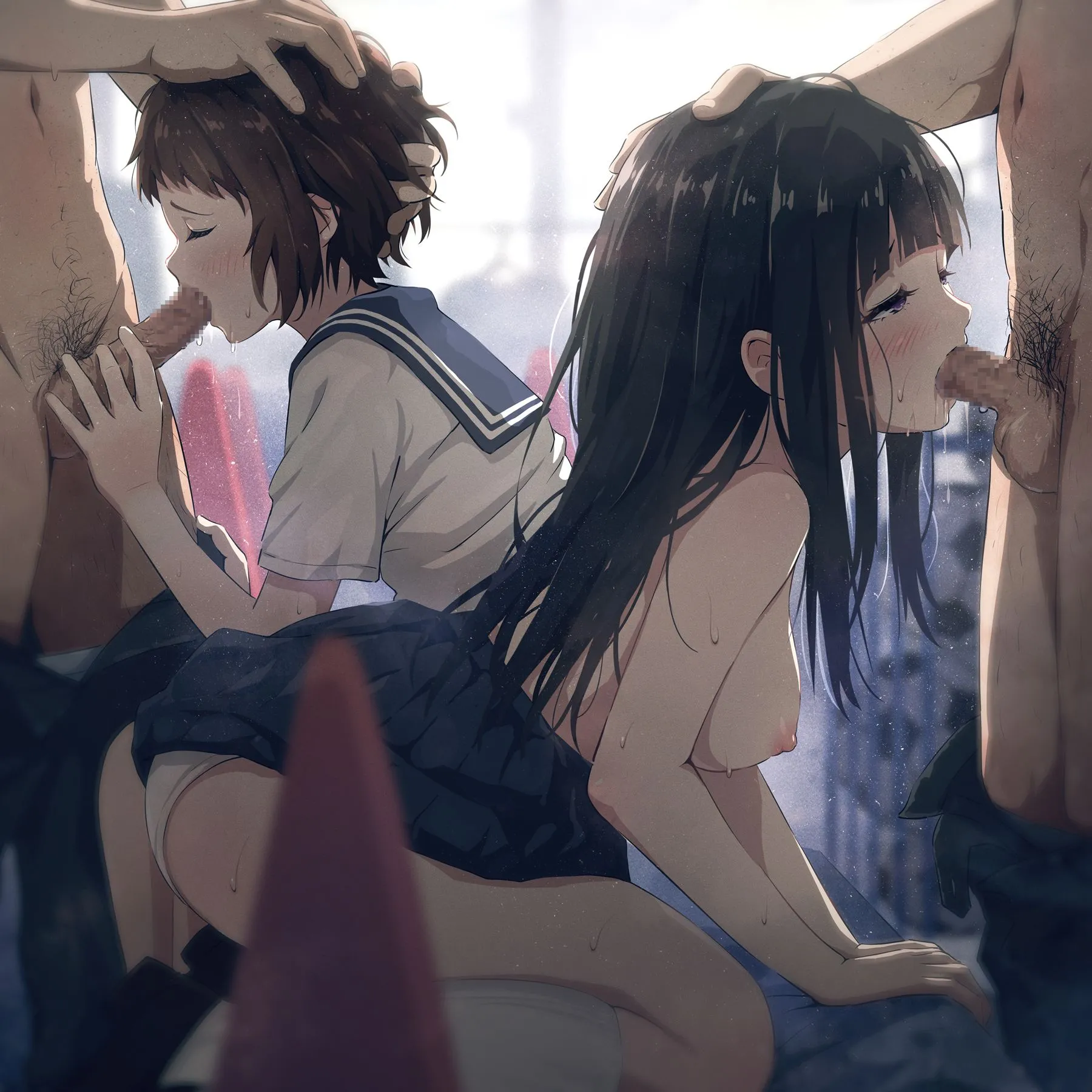 a Jgirl orgy. #1