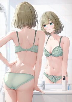 美しい下着女子の二次画