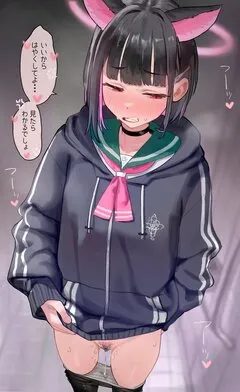 セーラー服にパーカー淫乱