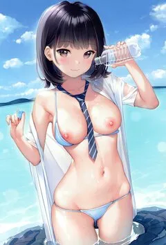夏の虹エロJKの海